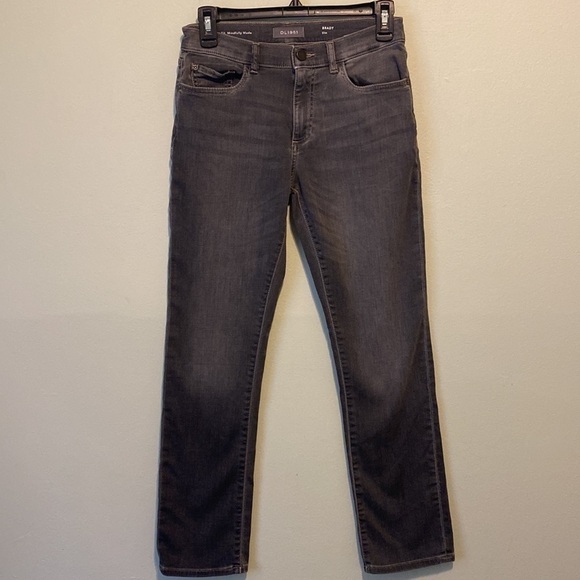 DL1961 GIRLS Perfect Fit Slim Brady In Charcoal Wash - Picture 6 of 10